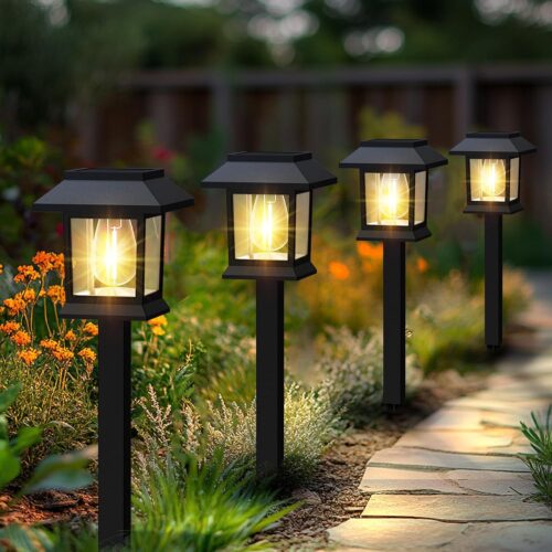 BBUS9343MZ_1 Solar Pathway Lights Outdoor 12 Pack LED Warm White