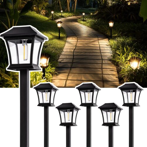 BBUS9379MZ_1 GIGALUMI Solar Pathway Lights 6 Pack Warm White