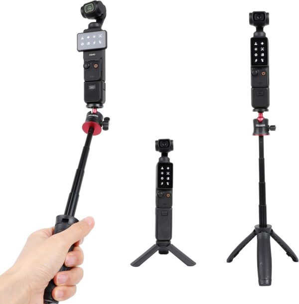 PellKing Tabletop Tripod and Selfie Stick Tripod Kit for DJI OSMO Pocket 3 2 Camera 1