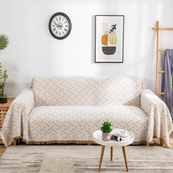 AIVIA Couch Cover Sheet Blanket, Oversized Reversible Couch Covers for 3 Cushion Sofa, Extra Large Furniture Decoration Cover Sofa Slipcovers, L-Shape U-Shaped Sectional Protector for Cats Dogs 1