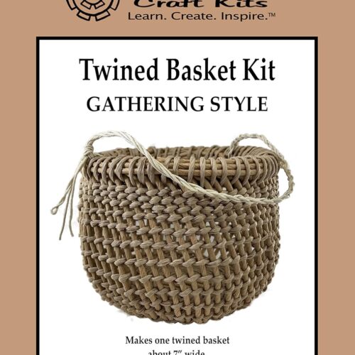 Twined Basket Weaving Kit (Gathering Style) - Weave Kit for Kids and Adults Complete with Basket Weaving Supplies and Instructional Booklets