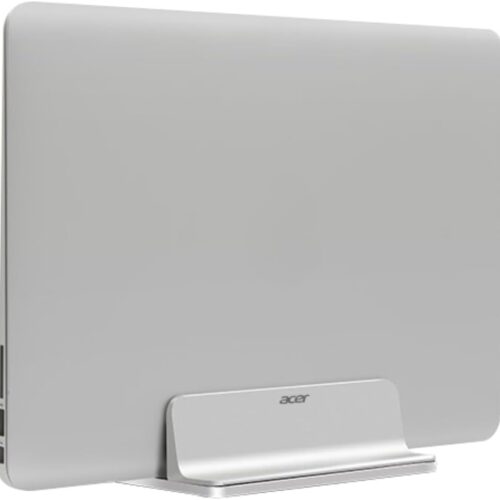 Vertical Laptop Stand Holder-MacBook Air Stand Vertical Aluminum with Adjustable Dock Slot Size, Aluminum Desktop Notebook Dock Holder Fits All MacBook, Gaming Laptops, Chromebook