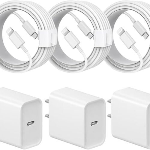 iPhone 14 13 12 11 Charger Fast Charging iPhone Fast Charger 3-Pack 20W iPad Charger 6FT C Chargers Fast Charging Cord Whit iPhone 14/14 Pro Max/13 Pro/13/12 Mini/12 Pro Max/11 Pro Max/Xs and iPad