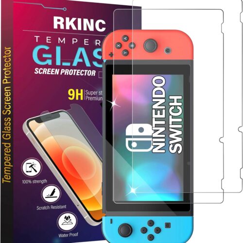 Screen Protector [2-Pack] for Nintendo Switch 2017, Tempered Glass Film Screen Protector, 0.33mm [LifetimeWarranty][Bubble-Free][Anti-Scratch][Anti-Shatter]