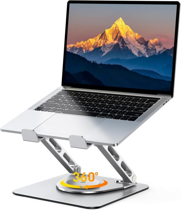 Laptop Stand for Desk 360° Flexible Rotating, Ergonomic Adjustable Laptop Riser Holder with Dual-bar Support, Portable Computer Notebook Stand for MacBook Air Pro, Dell XPS, HP (10-16") 1 Laptop Stand