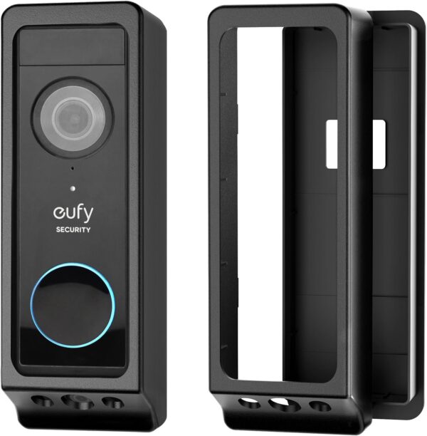 Anti-Theft Video Doorbell Mount for Eufy Doorbell E340/Wyze Duo Cam Doorbell, No-Drill Adjustable Mounting Bracket for Eufy E340, Apartment Door Bell Kits for Wyze Doorbell Camera for Home Rentals 1 Anti-Theft