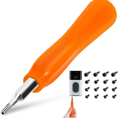 1 Screwdriver for Ring Doorbell Screwdriver Replacement with WiFi Password Reset and Battery Change, Fits for All Ring Video Doorbell Models (Orange)