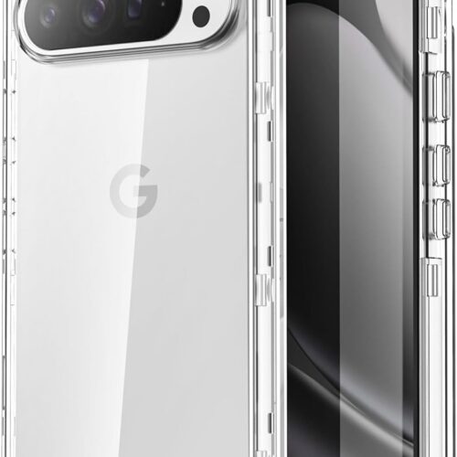 Google Pixel 10 Pro XL Clear Case,Heavy Duty Drop Protection Full Body Rugged Shockproof/Dust Proof 3-Layer Military Protective Tough Durable Cover for Google Pixel 10 Pro XL
