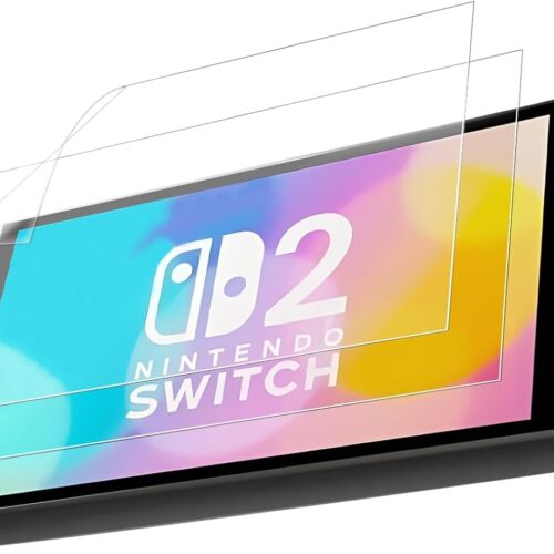 2-Pack Anti Reflective Screen Protector for Nintendo Switch 2 [7.9 Inch] – Ultra-Clear, Blue Light Blocking, Scratch Resistant, PET Switch 2 Screen Protector