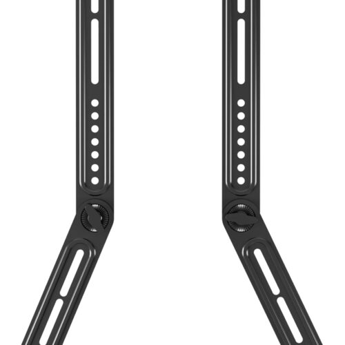 1 Universal Sound Bar Mounts Fits Most 23 to 65 Inch TVs Soundbar TV Mount Bracket Above or Under TV, up to 22 lbs SBR302