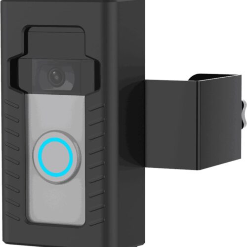 Anti-Theft Doorbell Door Mount,No-Drill Mounting Bracket for Video Doorbell cover Holder Not Block Doorbell Sensor