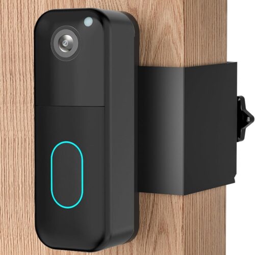 Anti-Theft Doorbell Door Mount No Drill Compatible with Blink,No Cover Not Block Doorbell Motion Sensor Bracket Holder for Apartment Renters