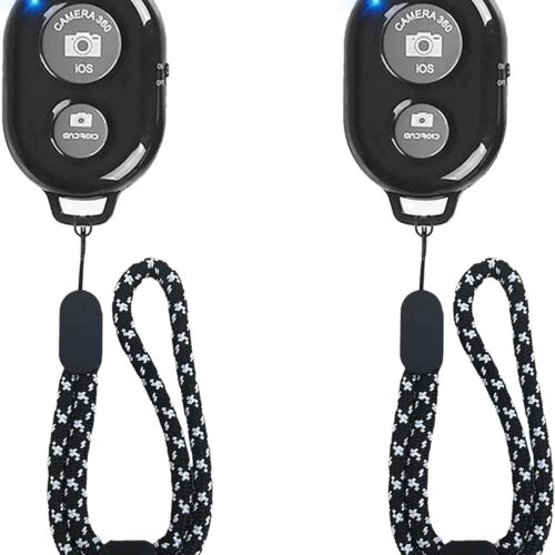 Wireless Remote for iPhone Camera for iPhone & Android, Bluetooth Remote Capture Perfect Moments Hands-Free with This Selfie Clicker for Photos & Videos, Works with Smartphones and Tablets (Classic)