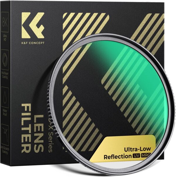 67mm Ultra-Low Reflectivity MCUV Lens Protection Filter 28 Multi-Layer Coatings Ultra-Slim HD Waterproof Scratch Resistant Lens UV Filter (Nano-X Series) 1