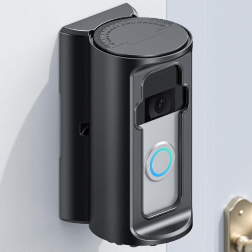 Adjustable 360° Degree Doorbell Angle Mount Compatible with Ring/Wireless Video Doorbell/Battery Doorbell Plus/Pro Mount, Ring Camera Holder Door Mount no Drill