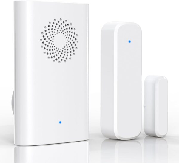 Wireless Door Sensor Chime, Door Open Alarm When Entry Business/Office/Store (500ft Range 51 Ringer Adjustable Volume) Home Alert Bell for Kid/Toddler Safety 1
