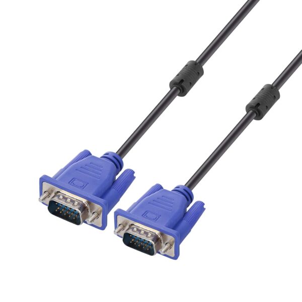 Blue VGA Cable 15 Pin Male to Male Plug Computer Monitor Cable Wire Cord,4.9 Feet 1