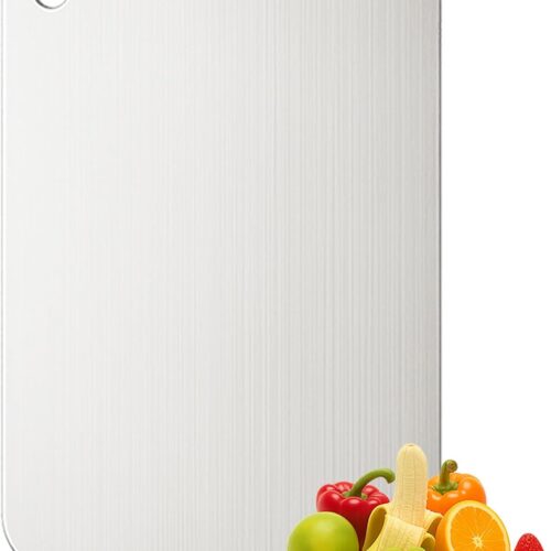 Titanium Cutting Board, 100% Pure Titanium Chopping Board for Kitchen, Hygiene & Durability Double Sided Cutting Board, Non-toxic Chopping Board, Dishwasher Safe (11.8“ x 7.9”)