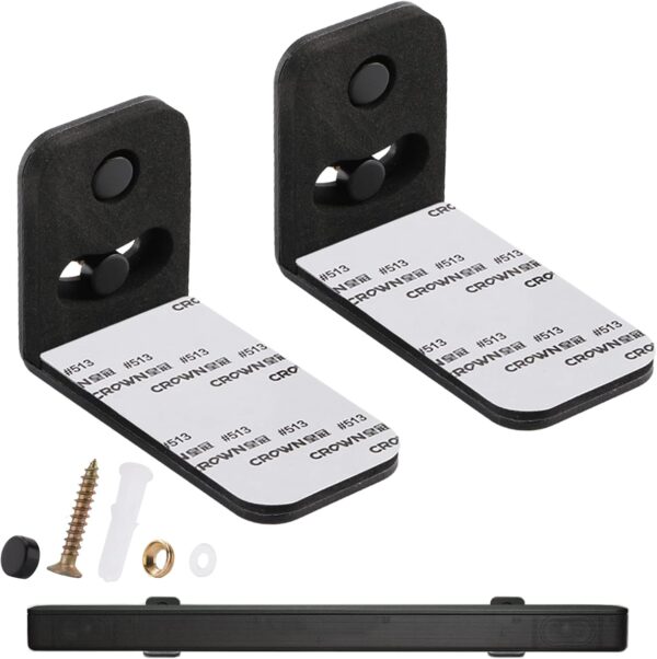 WISDING Universal Soundbar Mount Bracket Floating Wall Shelf for Samsung,JBL,Sony, LG,Bose,Roku,Polk Audio,Vizio,Roku,Onn & Other Brands Soundbar Mount Bracket, Sound Bar Wall Mount Shelf Under TV 1