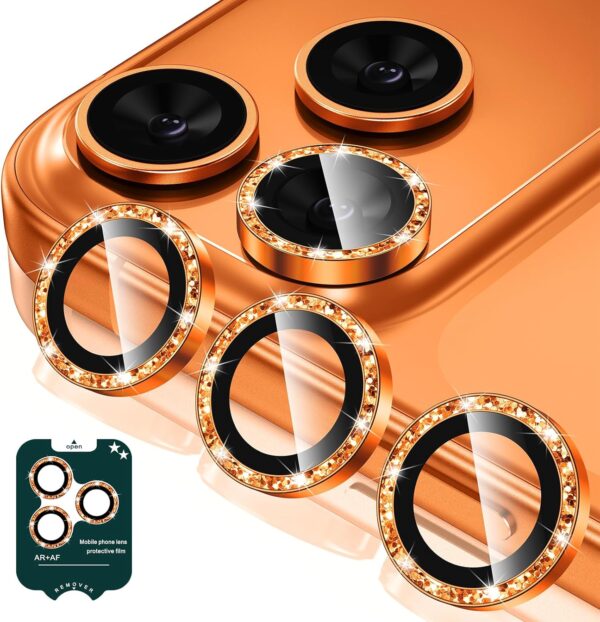 Camera Lens Protector Compatible for iPhone 17 Pro Max/17 Pro, Metal Aluminum Alloy Tempered Glass Cover Camera Screen Protector Accessories, Case Friendly 1