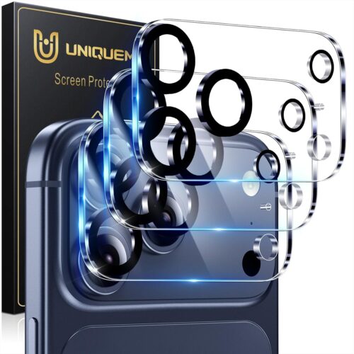 Compatible for 3 Pack iPhone 17 Pro Max Camera Lens Protector - [Drop Protection] Anti Scratch Full-Coverage 9H Tempered Glass Camera Cover Screen [Update New Version]