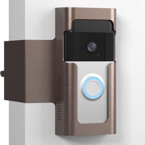Anti Theft Ring Doorbell Mount: Metal Ring Apartment Door Mount Blink Doorbell Camera Holder No Drill - Renter Friendly Ring Doorbell Mount No Damage