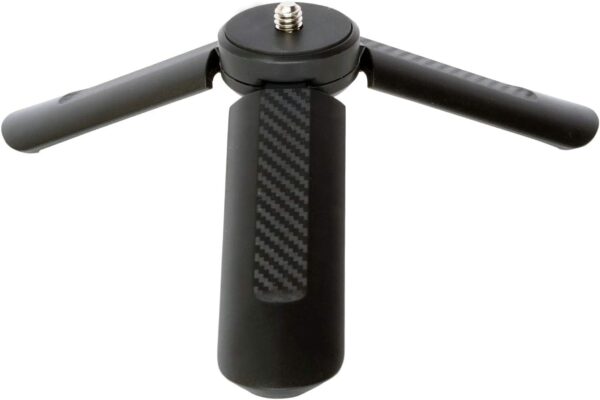TR-1 Compact Mini Tabletop Tripod/Hand Grip with 1/4" Screw and Folding Feet. Compatible with GoPro, DSLR, Camera, Osmo, Pocket Projector, Zoom - Perfect for Photography, Vlogging and YouTube 1