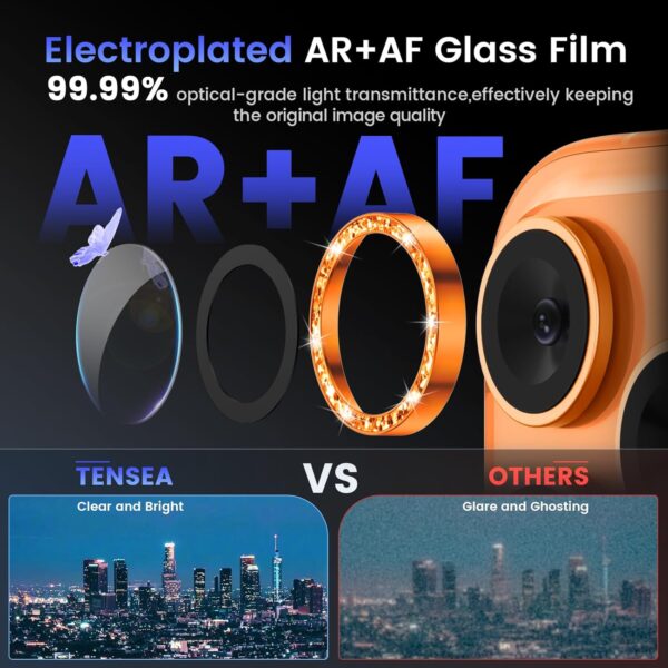 Camera Lens Protector Compatible for iPhone 17 Pro Max/17 Pro, Metal Aluminum Alloy Tempered Glass Cover Camera Screen Protector Accessories, Case Friendly 4