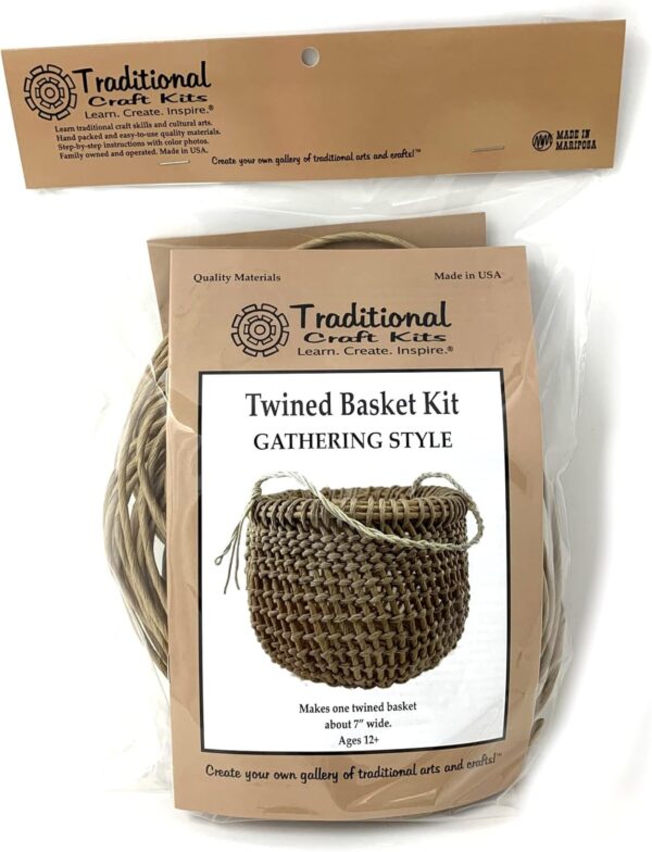 Twined Basket Weaving Kit (Gathering Style) - Weave Kit for Kids and Adults Complete with Basket Weaving Supplies and Instructional Booklets 3 Weave Kit