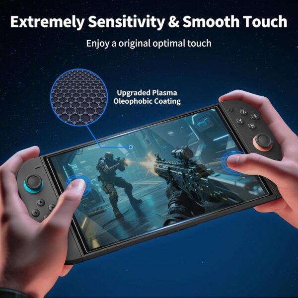 3PCS Switch 2 Tempered Glass Screen Protector for Nintendo 2025 Anti-Glare with Auto-Alignment, Anti Blue Light 9H Glass Matte Switch2 Screen Protector, Dust Free, 25 Seconds Installation, Bubble-Free, Ultra-Clear 2