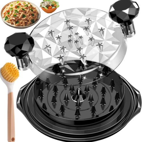 1 10" Chicken & Meat Shredder Tool Twist – Grinder, Mincer for Ground Meat, Pulled Meat, Breast and Food Shredders for Kitchen | Chicken Shredder Tool Twist, Meat Shredder