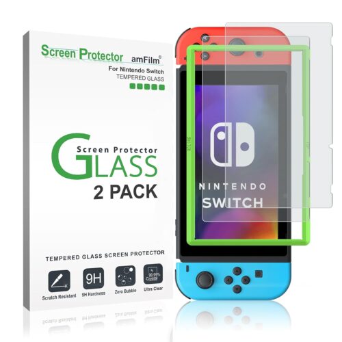 1 Anti-Glare Matte Tempered Glass Screen Protector for Nintendo Switch 6.2" 2017 (2-Pack)