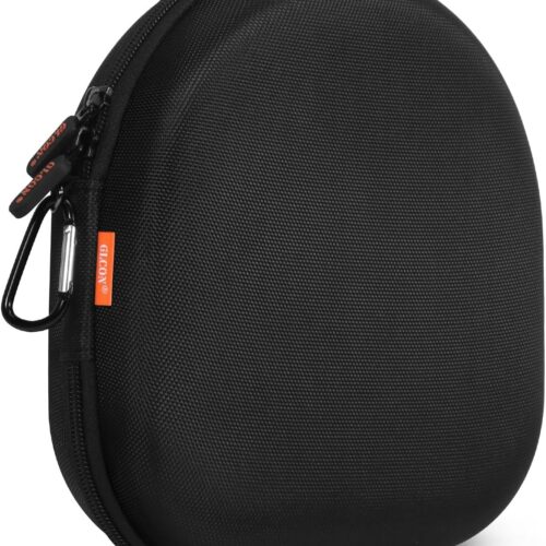 Hard Shell Headphone Case - Durable Zipper Headphones Portable Carrying Pouch Bag - Universal Headphone Travel Case Compatible with Sony, JBL, Soundcore, Bose, Jlab, TOZO Headphones