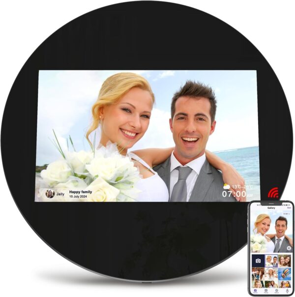 Digital Picture Frame, ThankVip 10.1 Inch WiFi Digital Photo Frame, IPS HD Display Touch Screen,32GB Storage, Slideshow, Wall Mountable, Auto-Rotate, Share Photos and Video via Uhale App 1