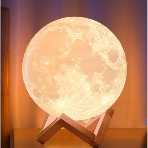 Moon Lamp Upgrade 128 Colors, Christmas Gifts for Grandkids Girls Boys Kids Women Men Girlfriend, Remote and Touch Control, Diameter 6 inch