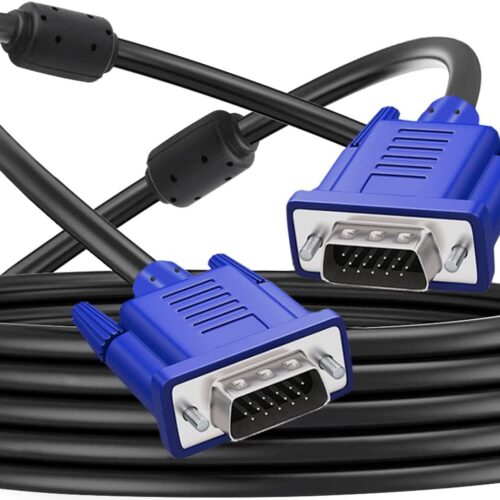 1 VGA to VGA Monitor Cable HD15 Male to Male for TV Computer Projector (15 Feet)