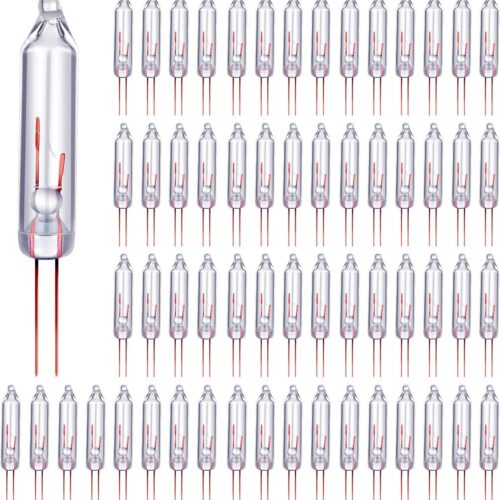 Mudder 100 Pcs Mini Christmas 2.5 Volt Replacement Light Bulbs for Christmas Trees Decorative Light Supplies Indoor Outdoor Xmas Decor, 0.17 Ampere, 0.42 Watt (Clear)