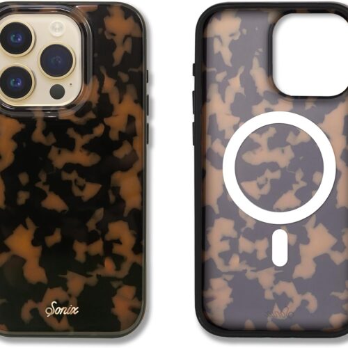 Sonix Case for iPhone 15 Pro | Compatible with MagSafe | 10ft Drop Tested | Tortoise Shell | Brown Tort