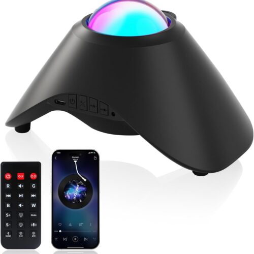 Galaxy Projector,Northern Galaxy Light Aurora Star Projector with Bluetooth Speaker Timer and Remote Control,Night Lights for Bedroom Room Decor, Gifts for Kids, Adults, Christmas, Birthday