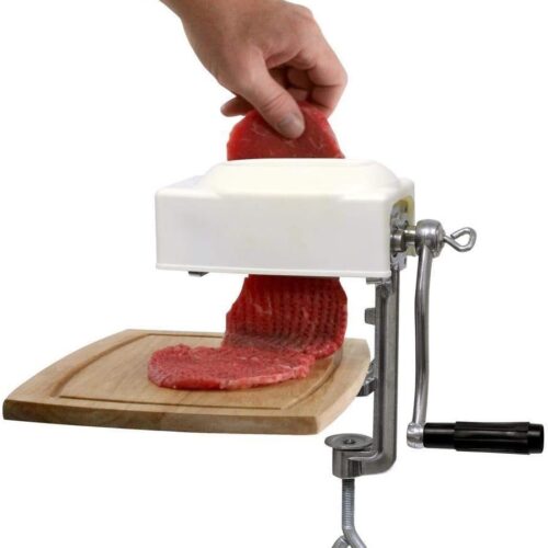 1 Killer's Instinct Outdoors Aluminum Meat Cuber Tenderizer Machine – Durable Manual Meat Tenderizer with ABS for Easy Cleaning Cube Steak Maker with Hand Crank for Commercial and Home Use