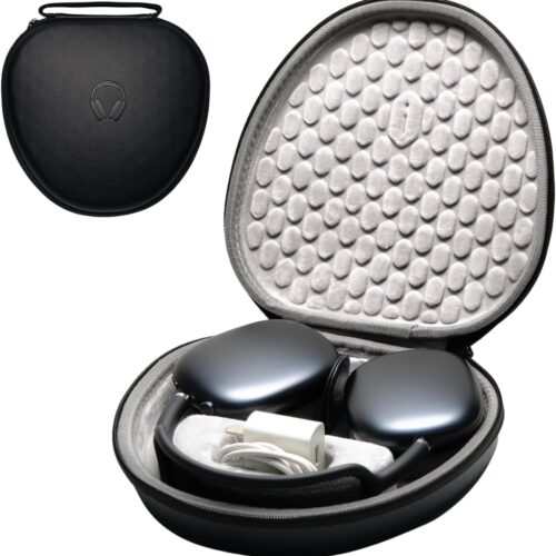 Apple AirPods Max Case Accessories: WIWU AirPod Max Case with Sleep Mode, Full Protection Water-Resistant, Slim Lightweight Hard Organizer | Headphones Case AirPod Max Accessories Fits 1st 2nd Gen
