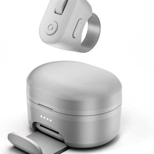 Tiktok Scrolling Ring with Phone Stand, Page Turner for iPad & Android Tablet Ebook Reading, Bluetooth Connected, Remote Control for iPhone Series, iPad, Android Phone, and More