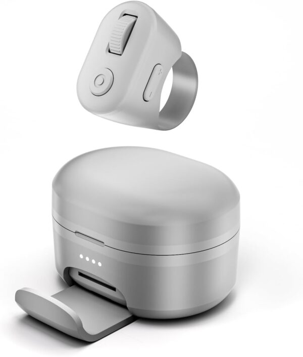Tiktok Scrolling Ring with Phone Stand, Page Turner for iPad & Android Tablet Ebook Reading, Bluetooth Connected, Remote Control for iPhone Series, iPad, Android Phone, and More 1