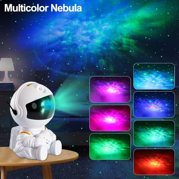 Astronaut Galaxy Projector Night Light for Kids Bedroom Star Projector with Remote Control, Aesthetic Nebula Astronaut Projector Ambient Lighting for Gaming Room, Home Theater, Ceiling, Party Decor 3