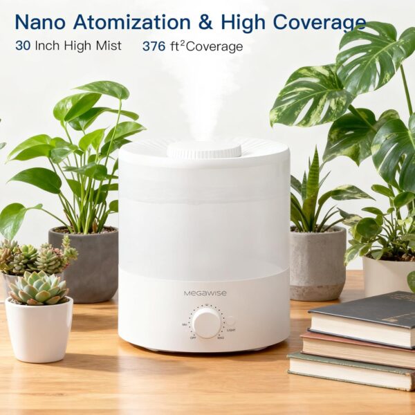Ultrasonic Cool Mist Humidifier SK7620 - 1.5L Capacity, Whisper-Quiet Operation, Adjustable Mist Output, Auto Shut-Off - Ideal for Home, Office, Baby Room, and Bedroom 2