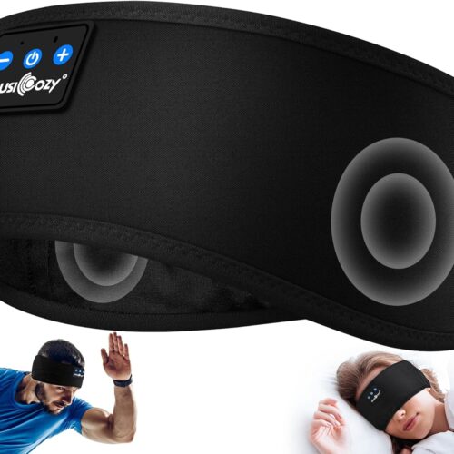Sleep Headphones Bluetooth 5.4 Headband, Sports Wireless Earphones Sweat Resistant Earbuds Sleeping Headphone with Ultra-Thin HD Stereo Speaker for Workout Running Cool Gadgets Unique Gifts