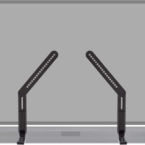 Sound Bar Mounting Bracket for Under TV - Adjustable Height & Depth for Max Compatibility Between TV & Soundbar - Dolby Atmos Compatible & Works with LG, Vizio, Bose & More