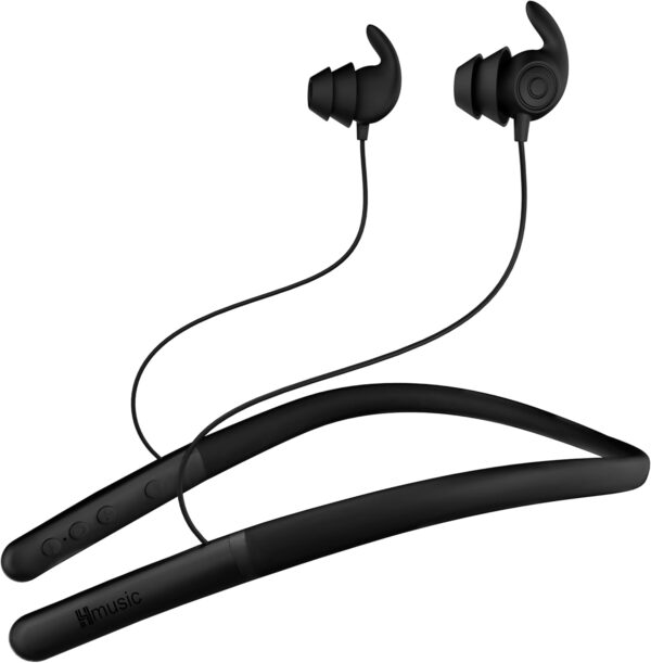 HS88 Sleep Earbuds,Neckband Sleep Headphones Bluetooth 5.4,-30dB Noise Reduce Soft Flat Thin Silicone Earplugs for Side Sleeper,12H Playback, In Ear Earphones for Air Travel,Audio Book,Meditate 1