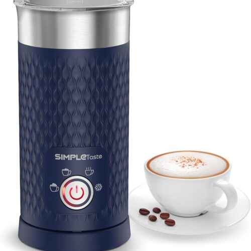 Milk Frother, 4-in-1 Electric Milk Steamer, Automatic Warm and Cold Foam Maker and Milk Warmer for Latte, Cappuccinos, Macchiato
