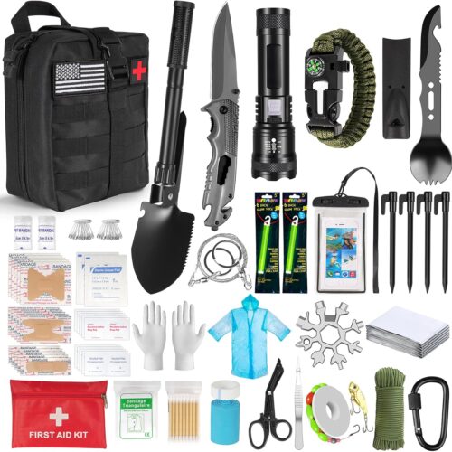 Gifts for Men Him Dad Husband, 28-In-1-Survival Kits, Men's Gifts Survival Gear, Stocking Stuffers for Men Christmas Birthday Gifts, Unique Cool Gadgets Gifts for Camping, Hiking, Hunting